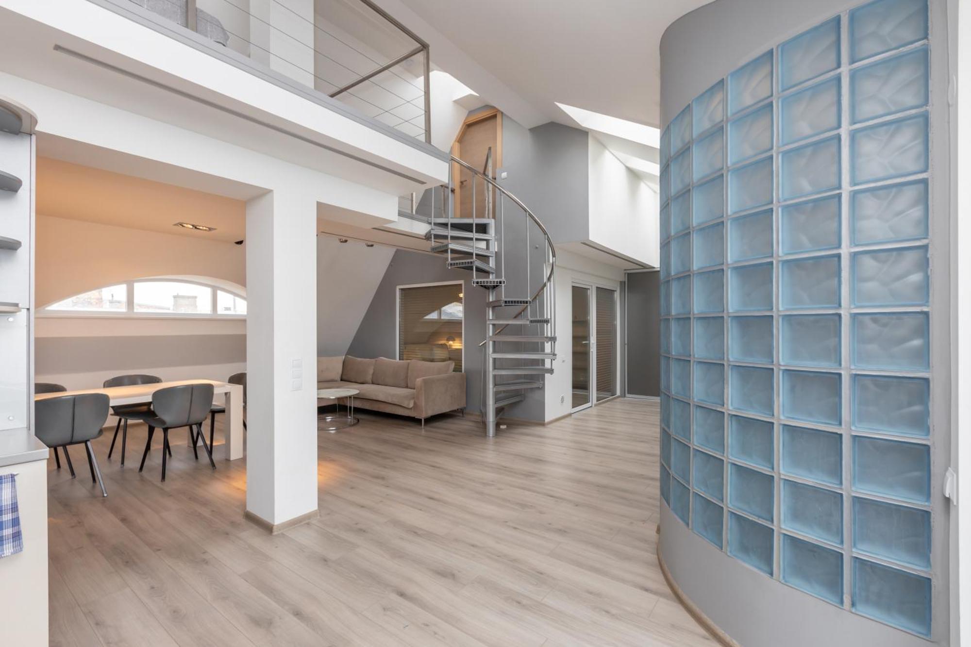 Penthouse Apartment With Terrace Riga Exterior foto