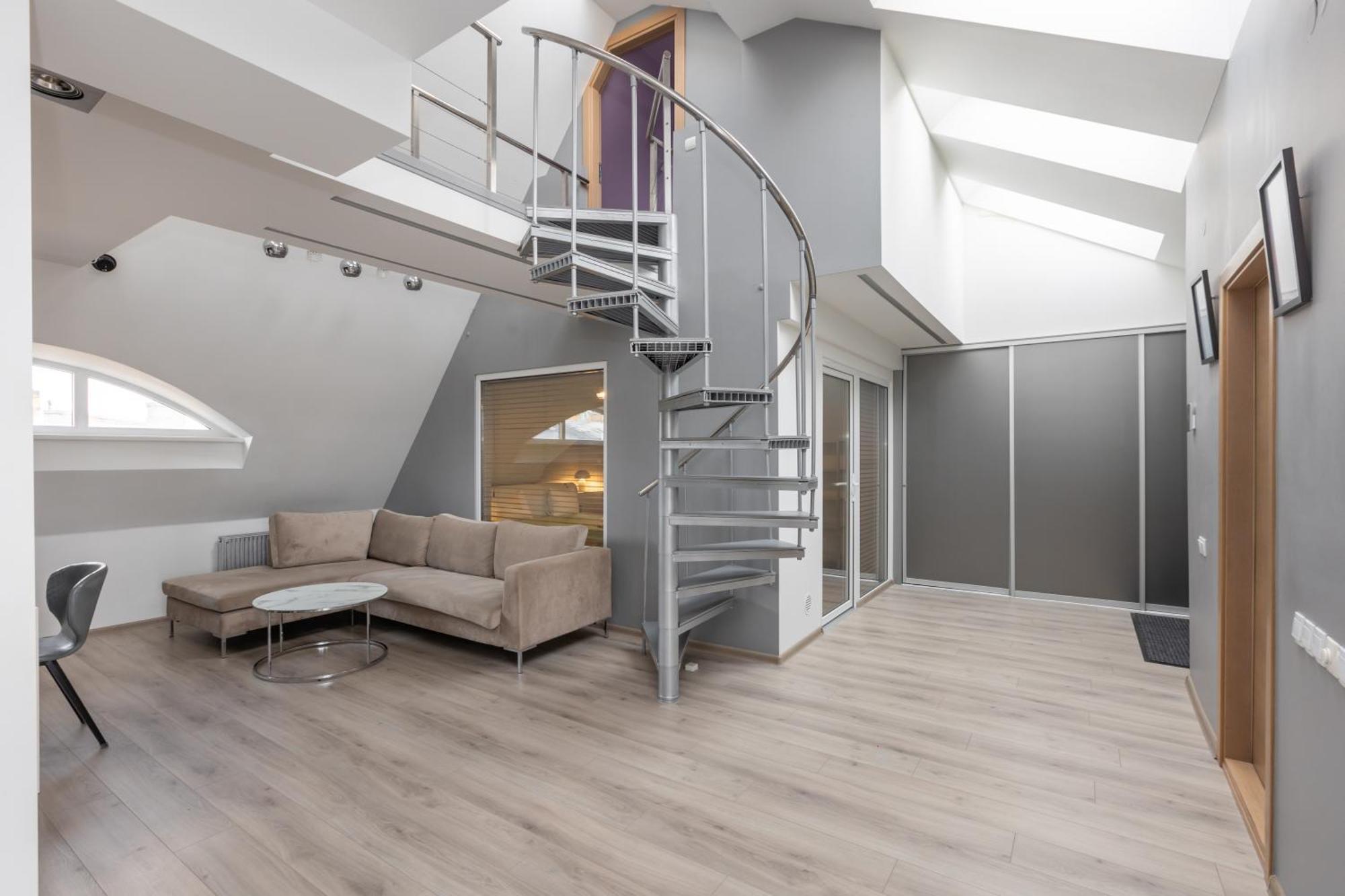 Penthouse Apartment With Terrace Riga Exterior foto